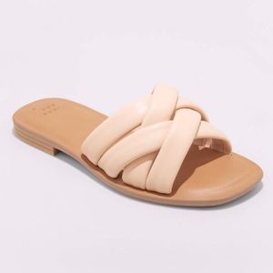 Padded Slide Sandles - A New Day Tan size 7